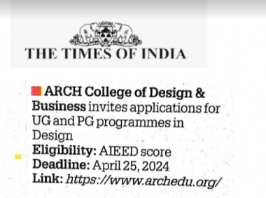 ARCH College invites applications for UG & PG Degree in Design : The Hindu