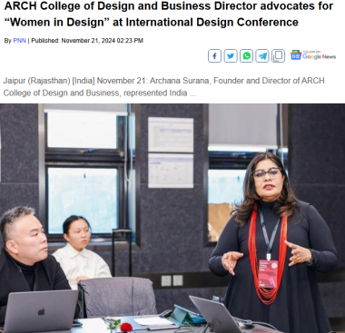 Lokmat Times : ARCH College Director at Global Design Conference